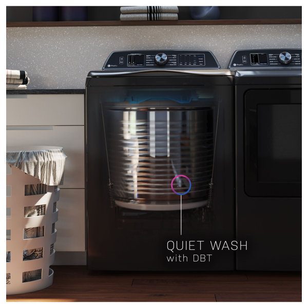 GE Profile 5.3 Cu. Ft. Capacity Washer with Smarter Wash Technology and